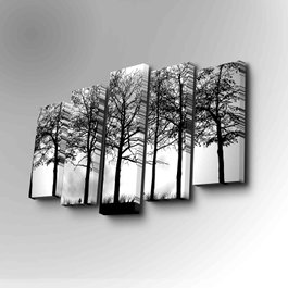 Wallity Cuadro Decorativo en Lienzo de 5 Piezas 5PUC-005